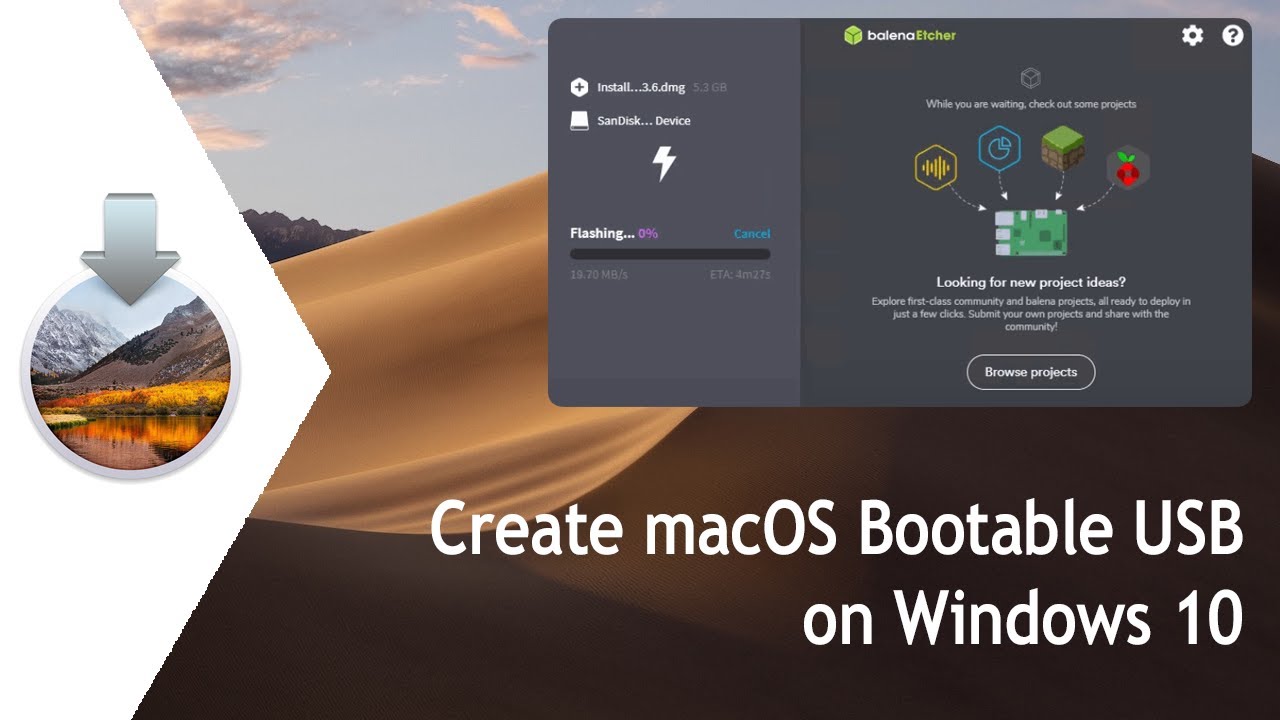 create usb for mac using windows sstem